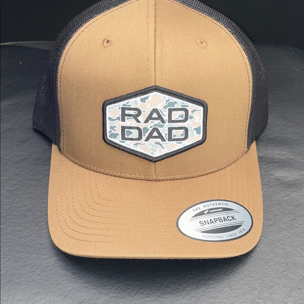 RAD DAD Brown and Black Snapback Hat